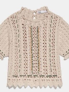 Zara Crochet top